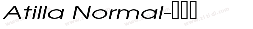 Atilla Normal字体转换